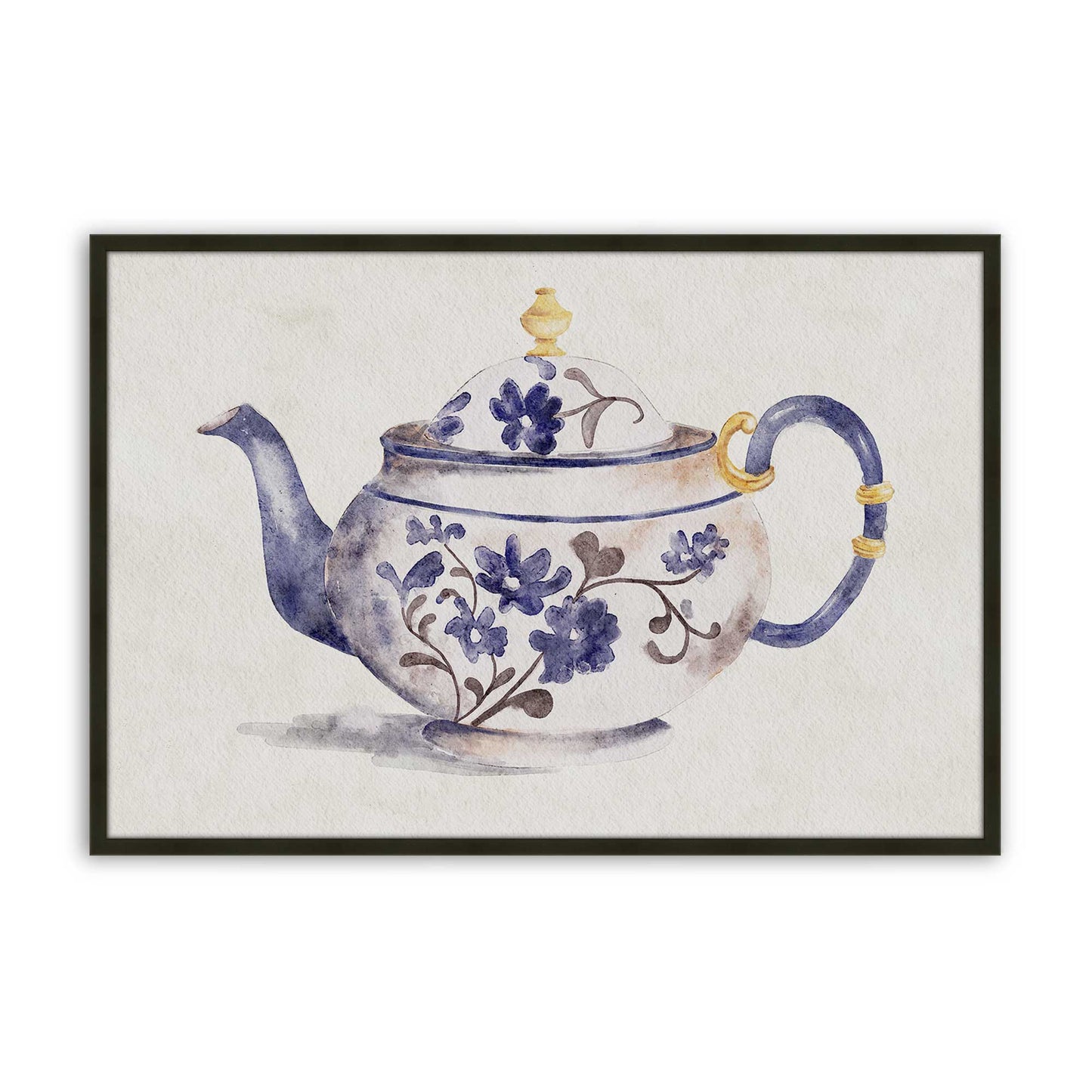 [Color:Satin Black], Picture of art in a Satin Black frame