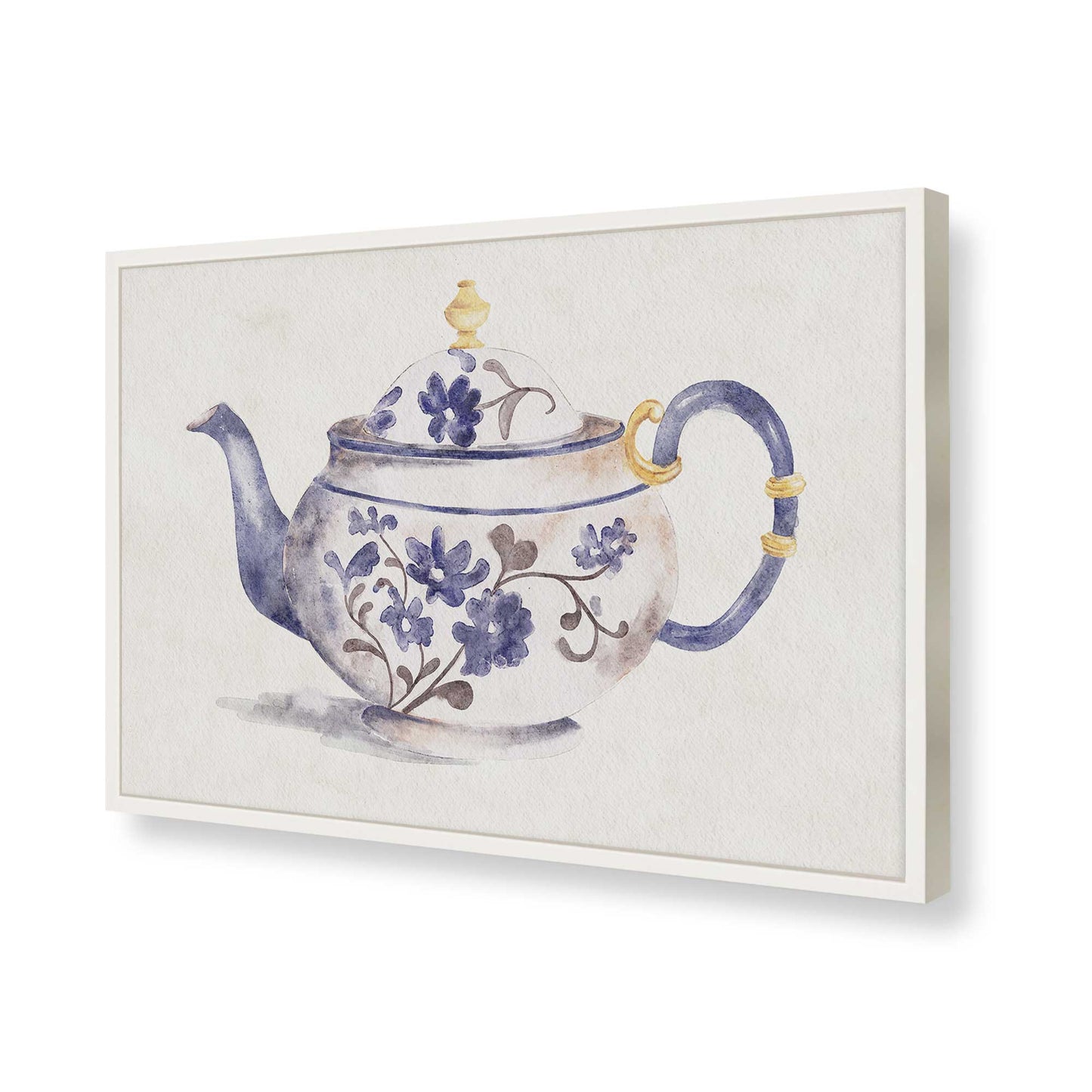 [Color:Opaque White], Picture of art in a Opaque White frame of the corner