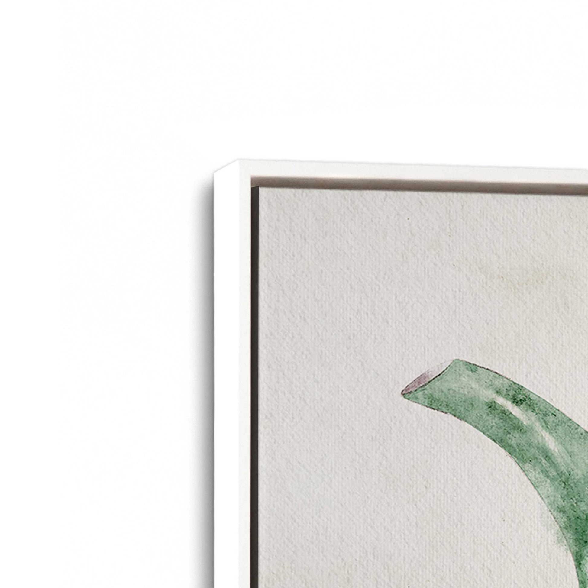 [Color:Opaque White], Picture of art in a White frame at an angle