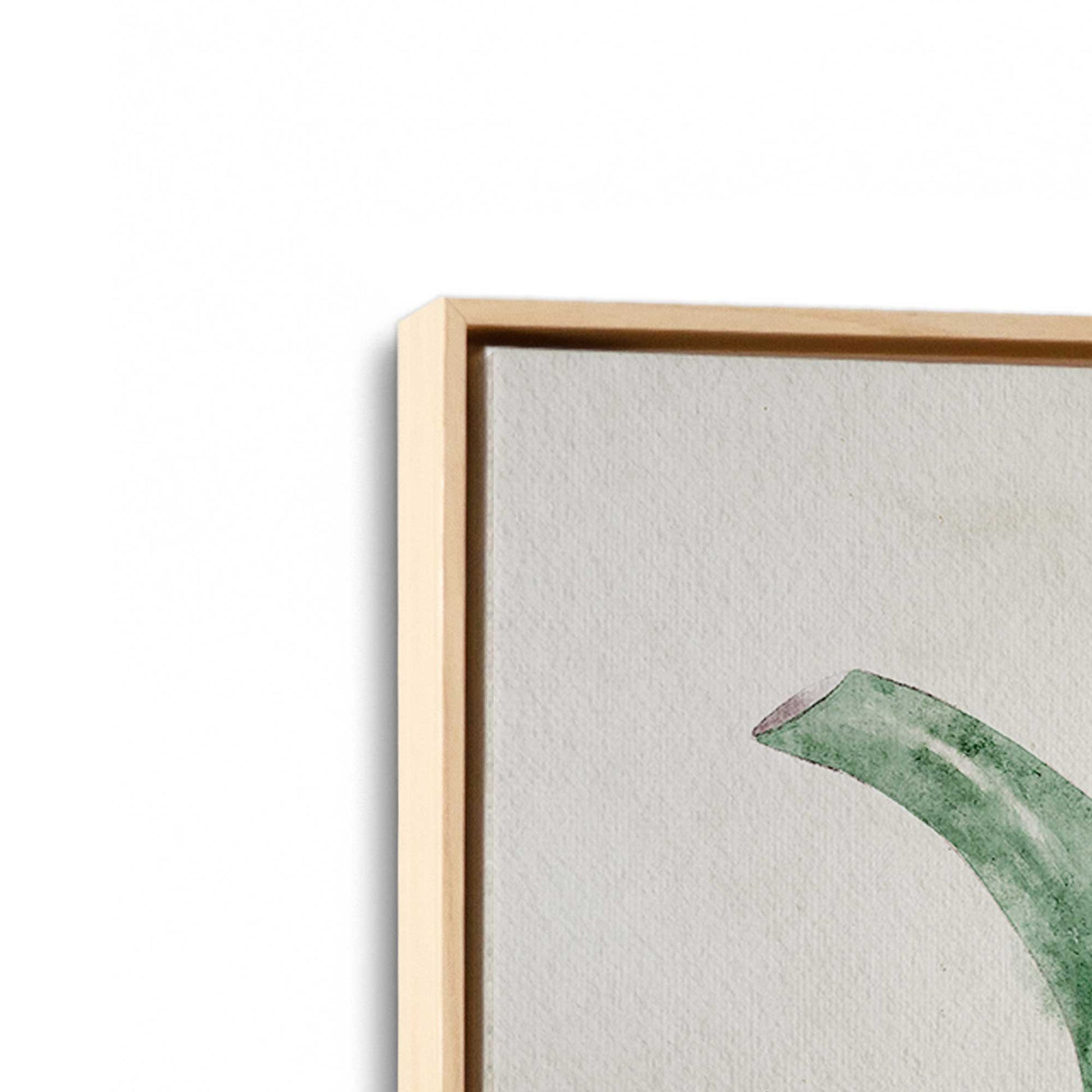 [Color:American Maple], Picture of art in a American Maple frame at an angle