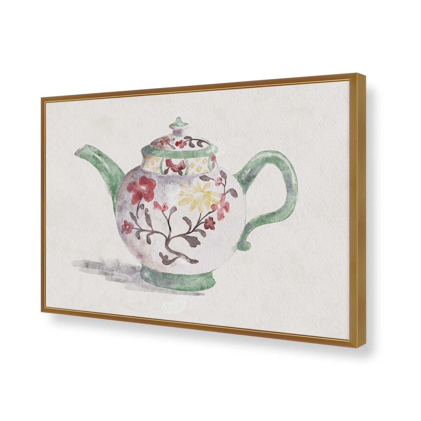 [Color:Polished Gold], Picture of art in a Polished Gold frame of the corner