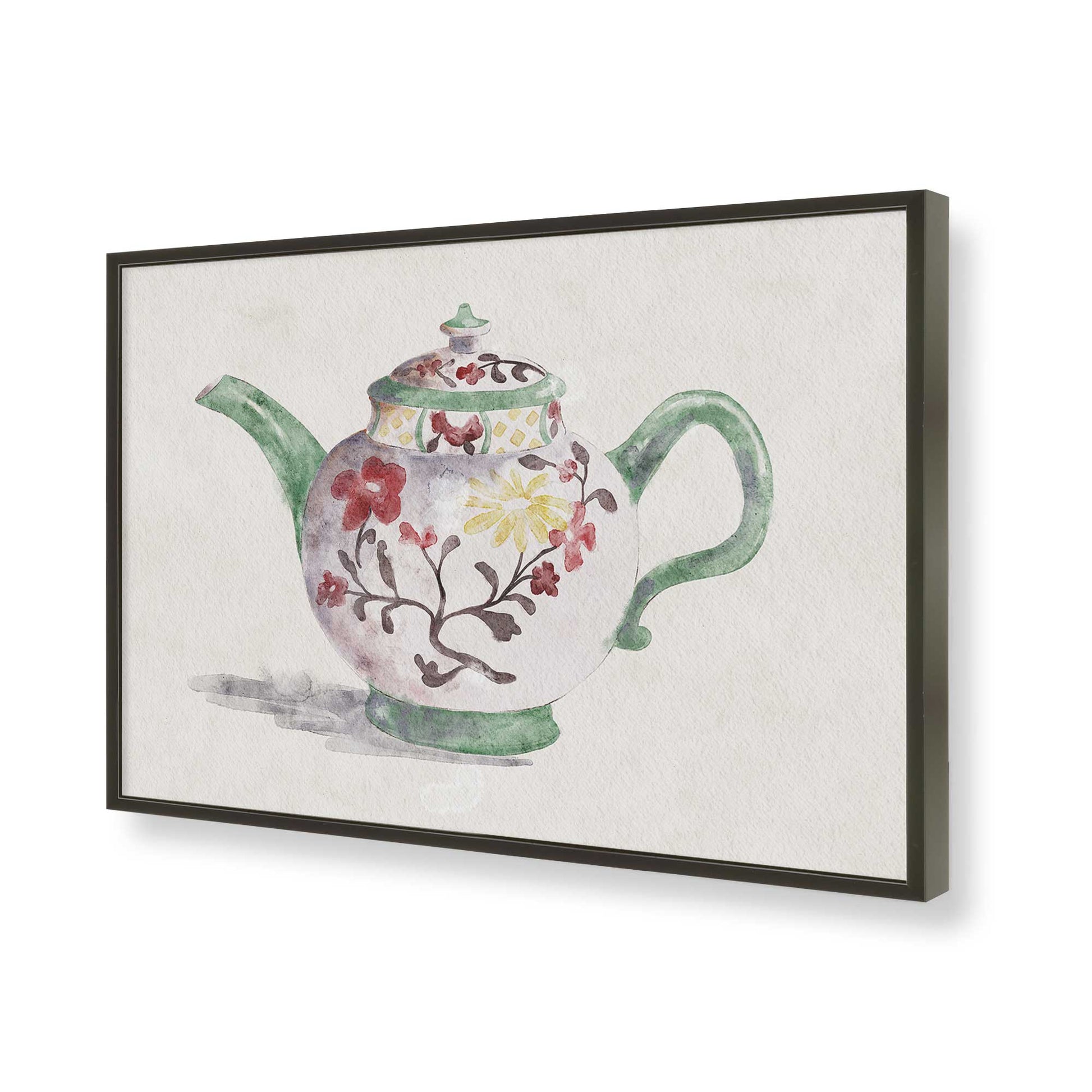 [Color:Satin Black], Picture of art in a Satin Black frame of the corner