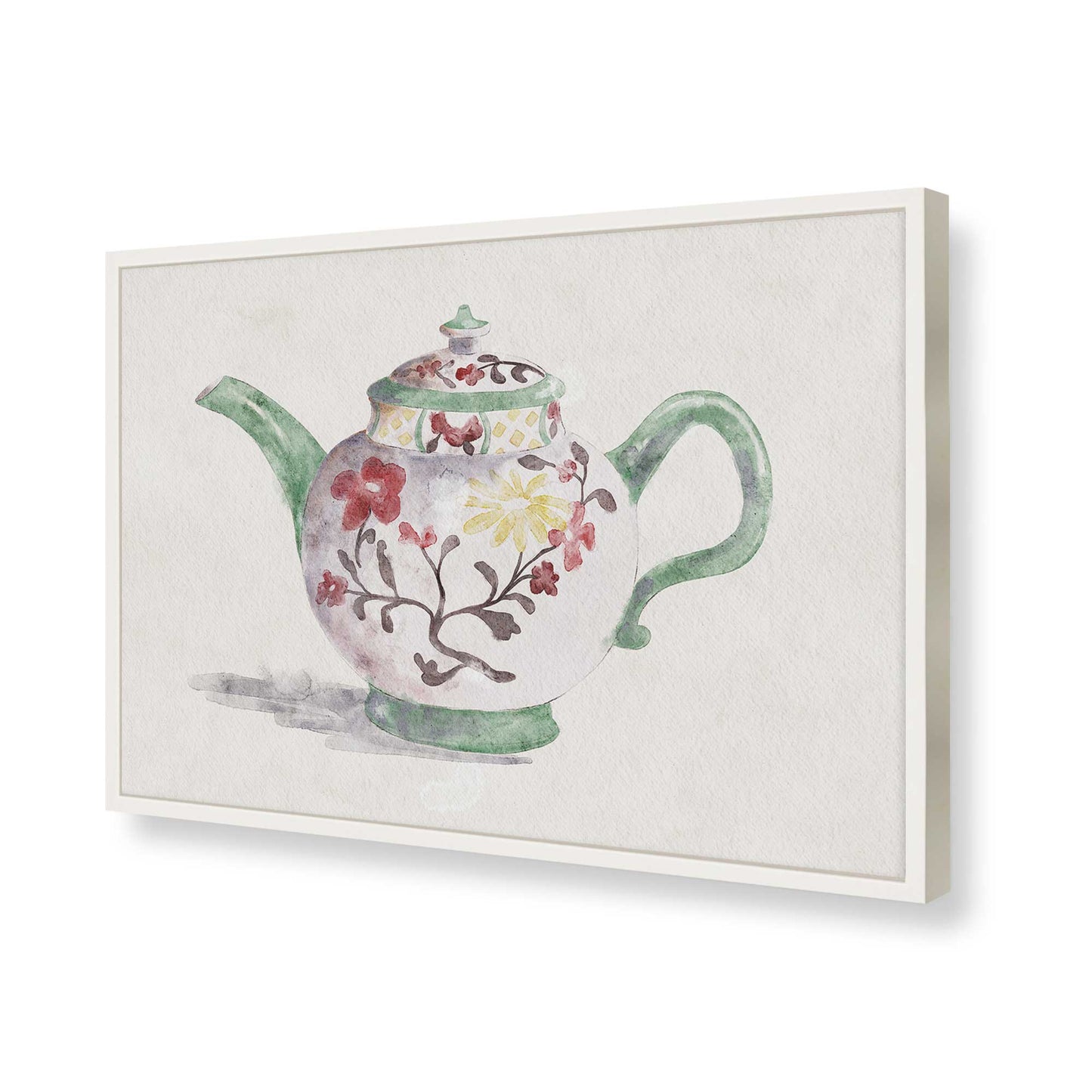 [Color:Opaque White], Picture of art in a Opaque White frame of the corner