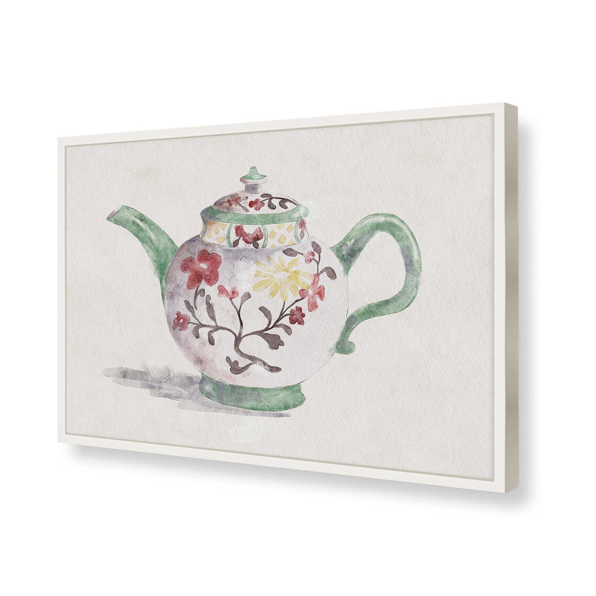 [Color:Opaque White], Picture of art in a Opaque White frame of the corner
