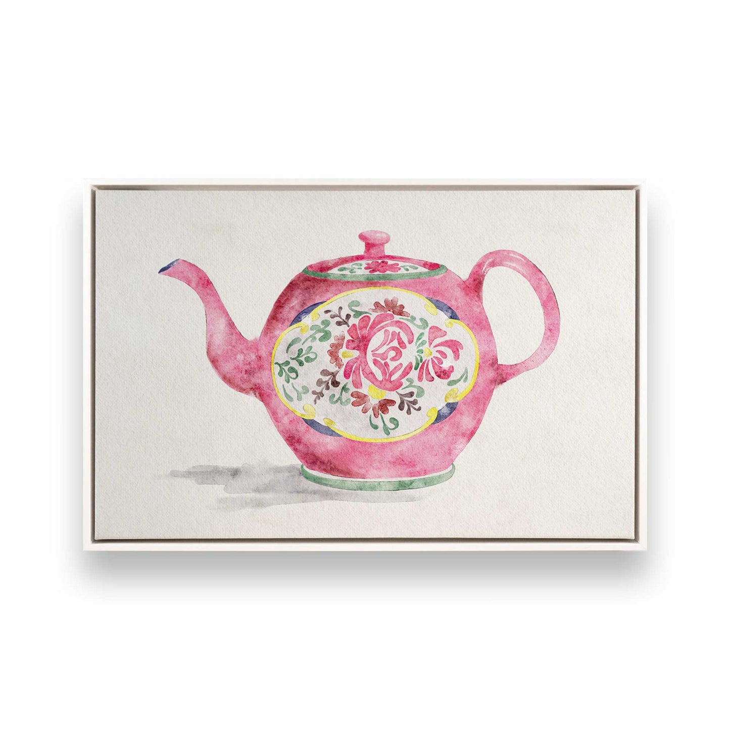 [Color:Opaque White], Picture of art in a White frame