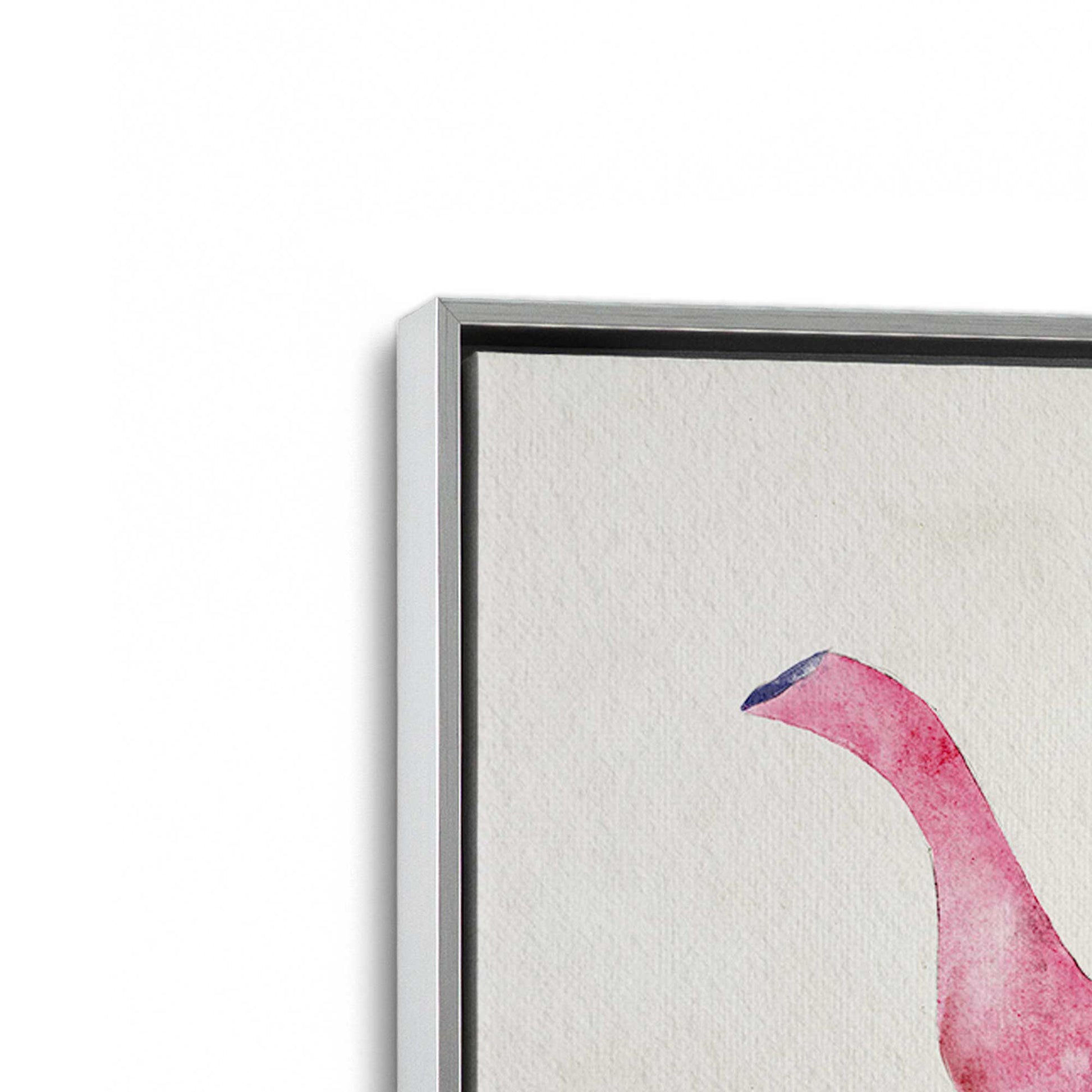 [Color:Polished Chrome], Picture of art in a Polished Chrome frame at an angle