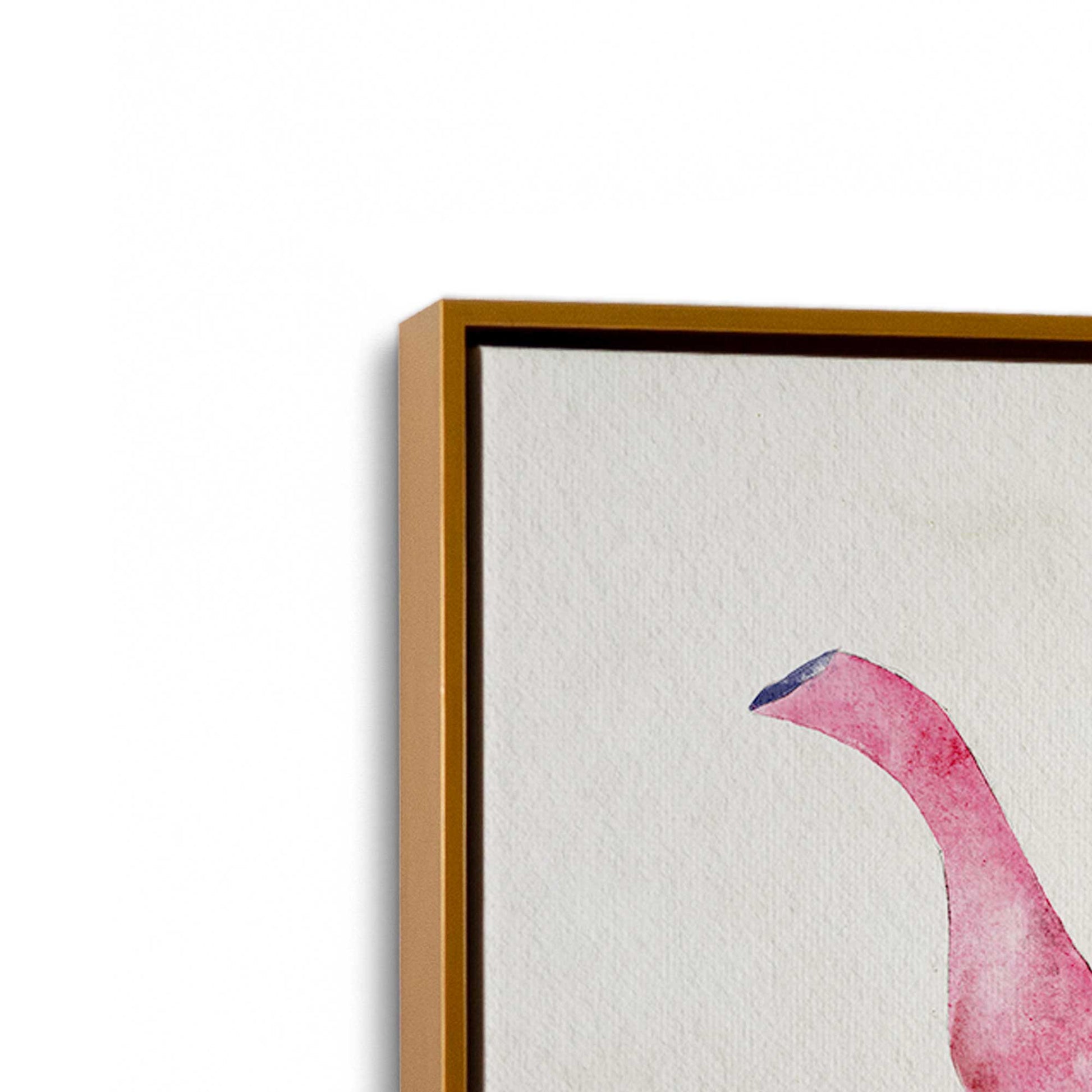 [Color:Polished Gold], Picture of art in a Polished Gold frame at an angle