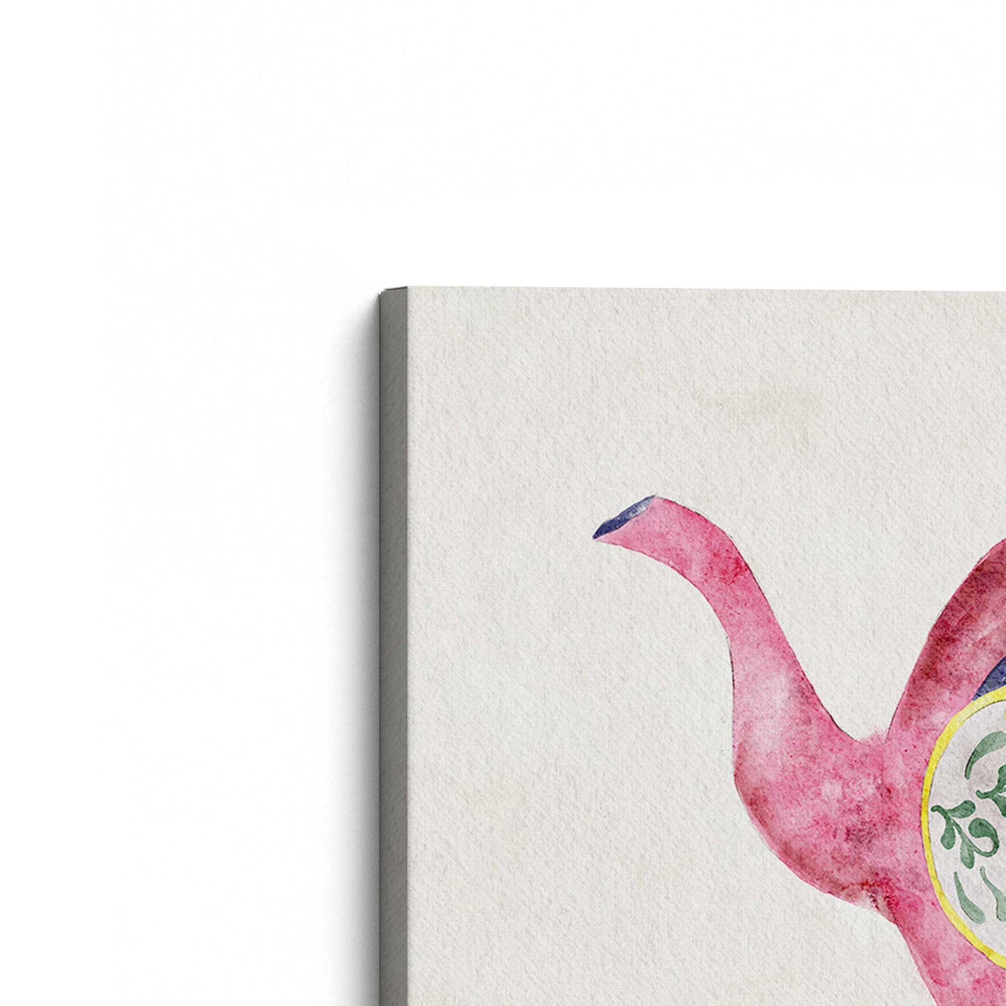 [Color:Stretched Canvas], Picture of the corner of the art