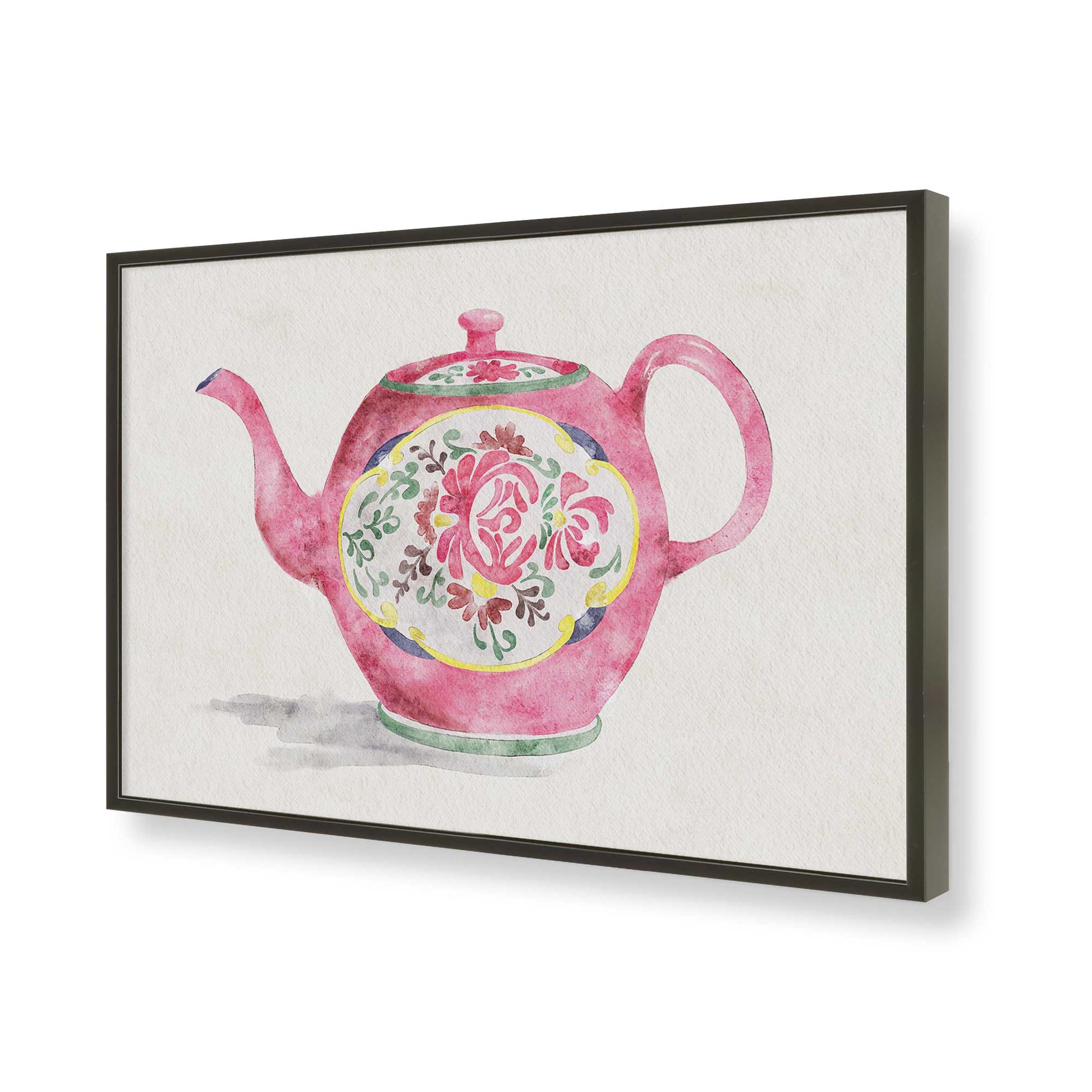 [Color:Satin Black], Picture of art in a Satin Black frame of the corner