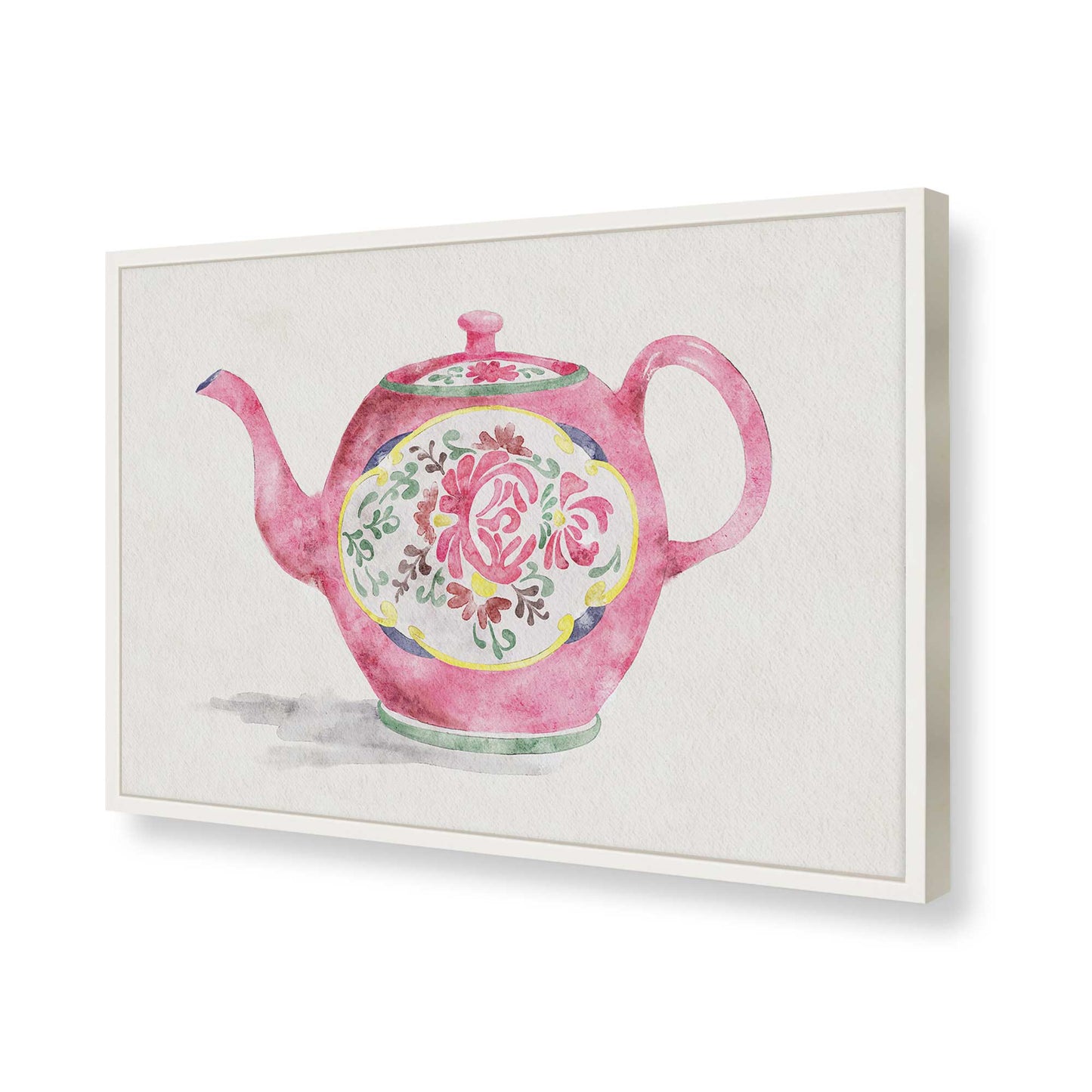 [Color:Opaque White], Picture of art in a Opaque White frame of the corner