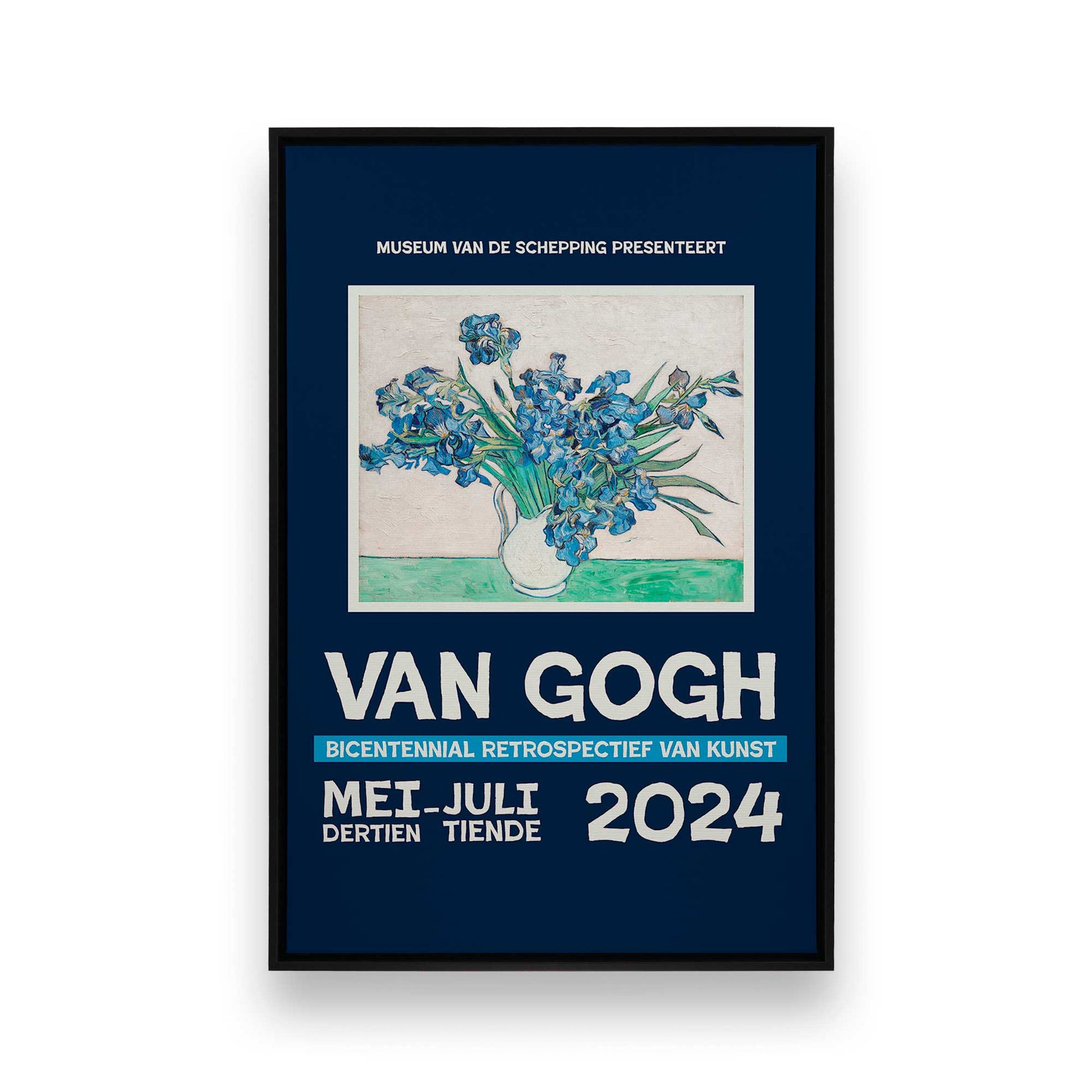 [Color:Satin Black], Picture of art in a Satin Black frame