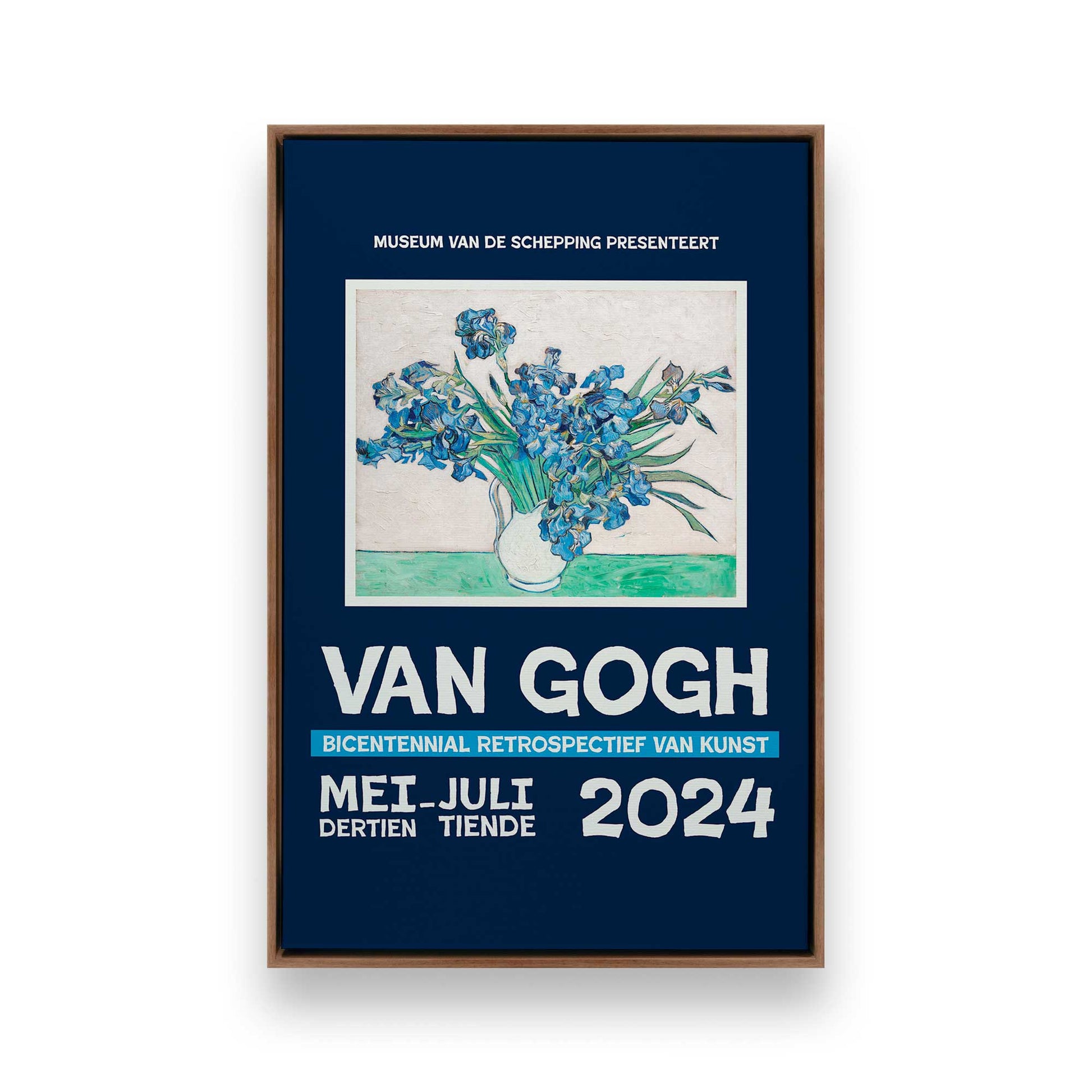 [Color:Walnut], Picture of art in a Walnut frame