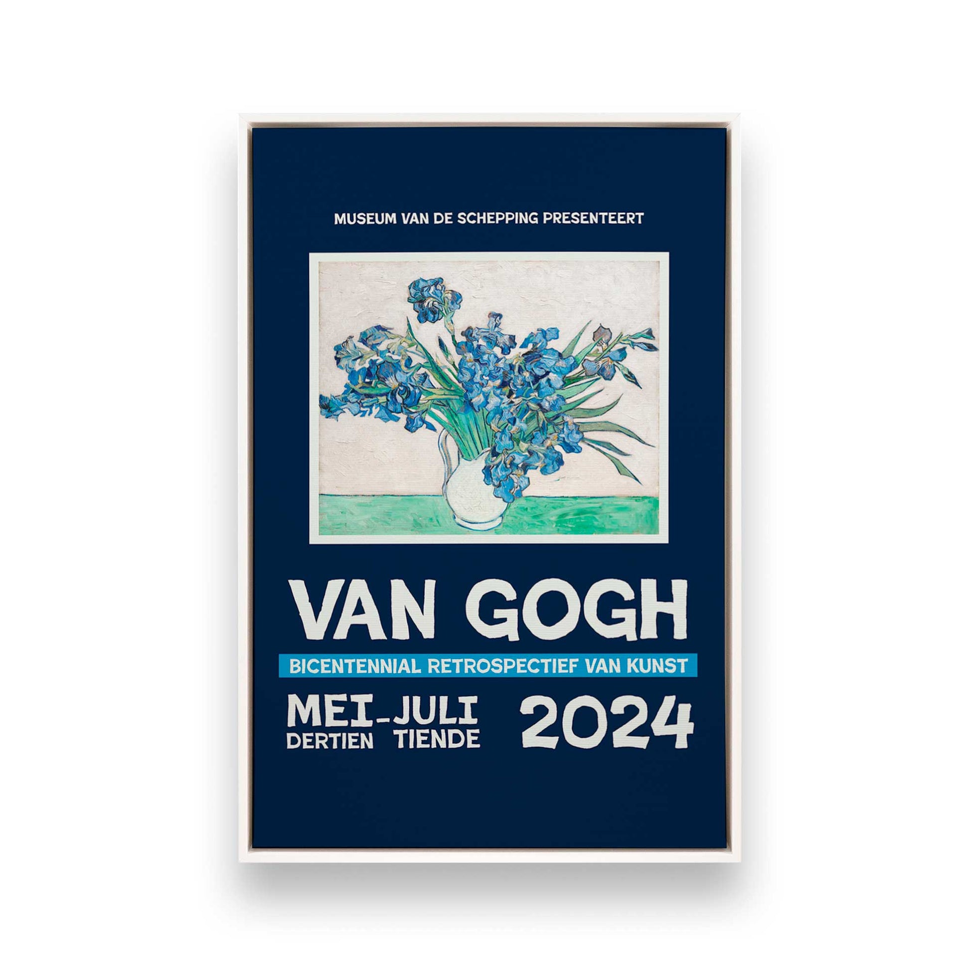 [Color:Opaque White], Picture of art in a White frame