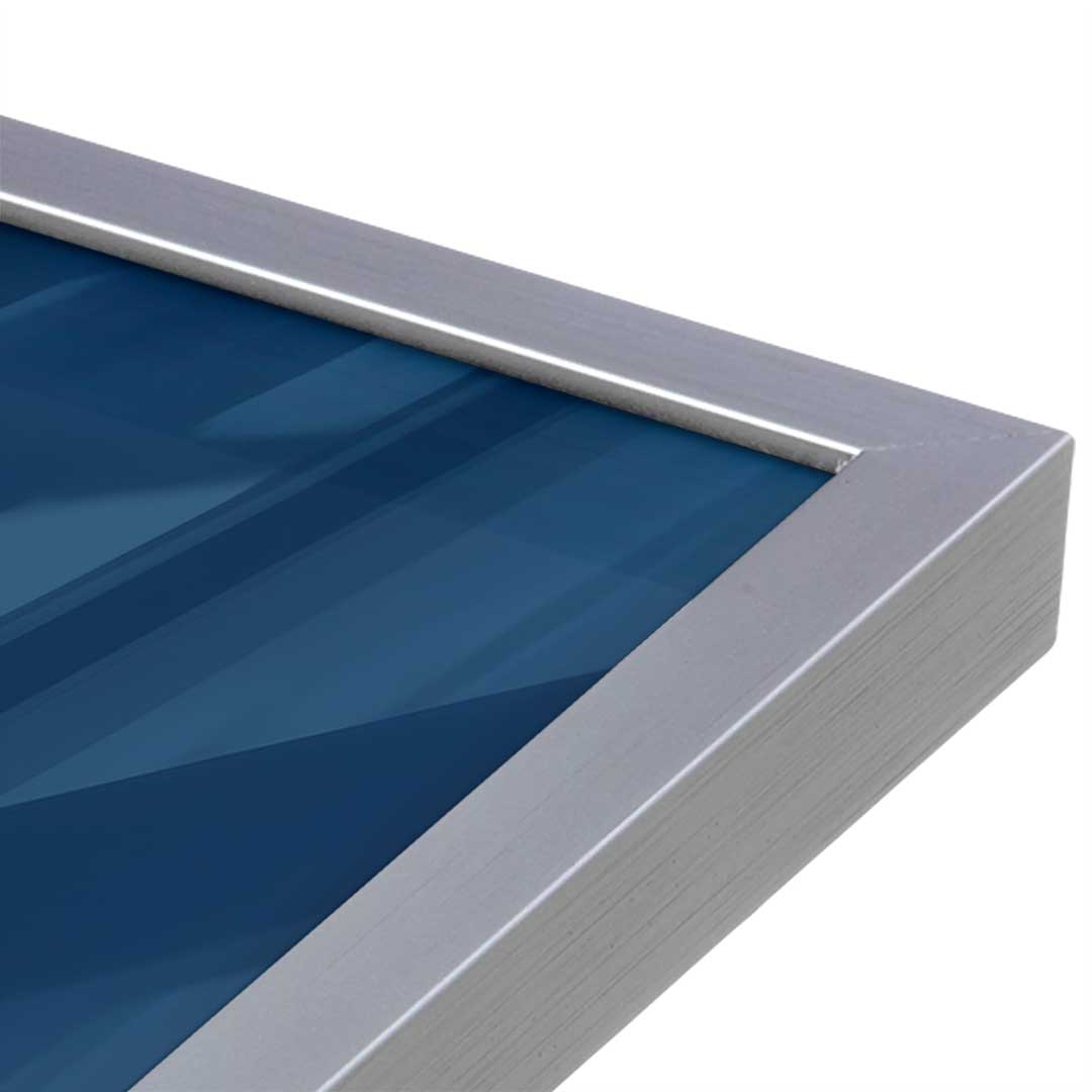 [Color:Polished Chrome], Picture of art in a Polished Chrome frame at an angle