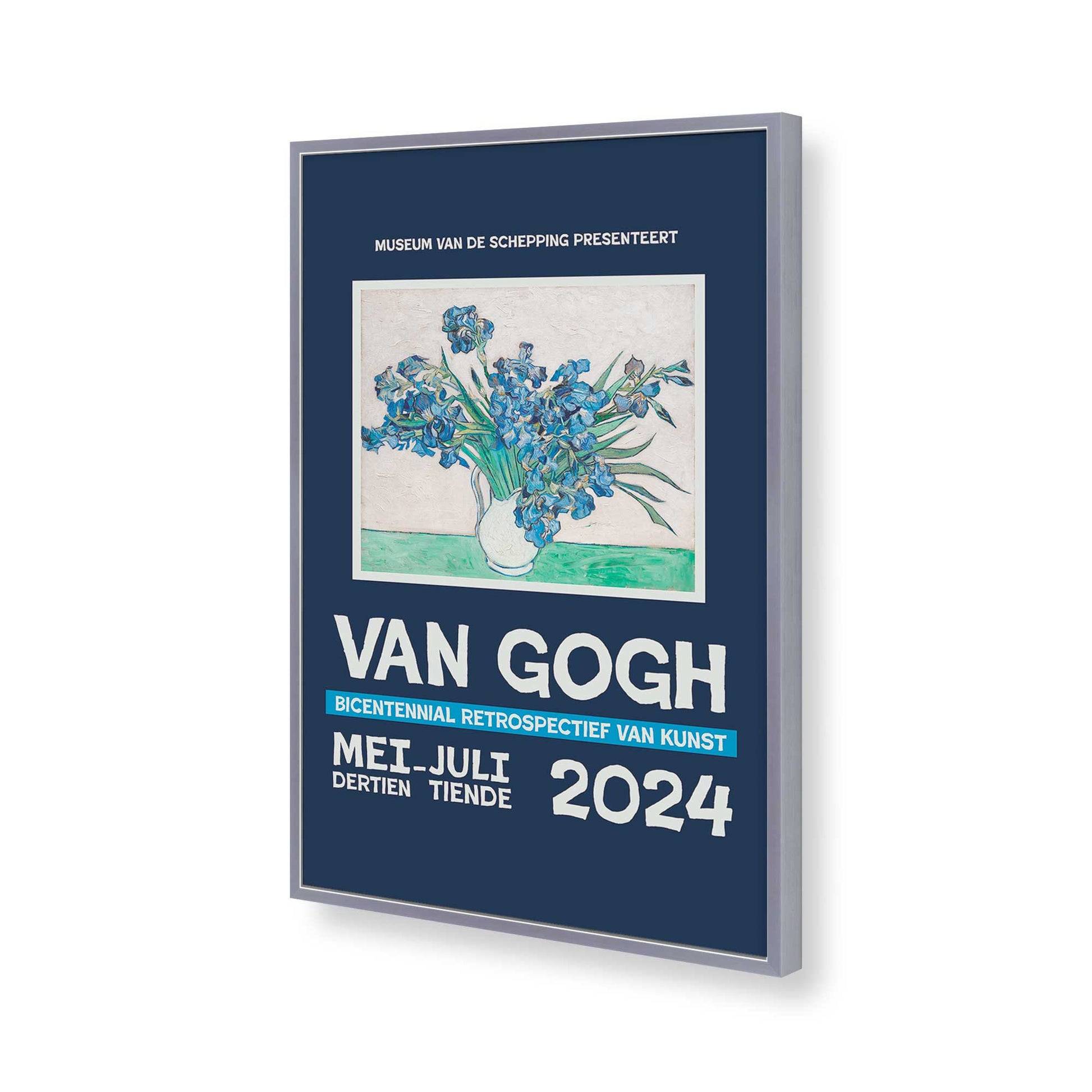 [Color:Polished Chrome], Picture of art in a Polished Chrome frame of the corner