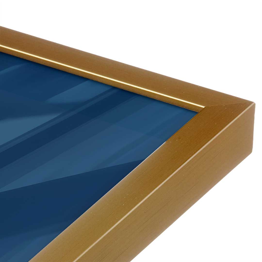[Color:Polished Gold], Picture of art in a Polished Gold frame at an angle