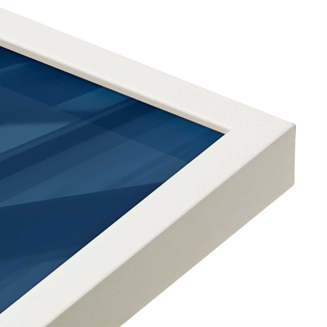 [Color:Opaque White], Picture of art in a Opaque White frame at an angle