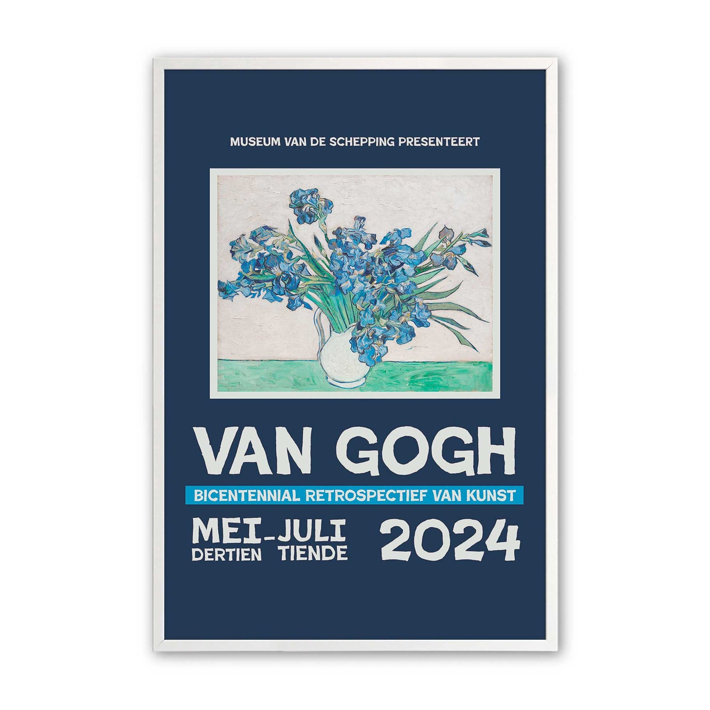 [Color:Opaque White], Picture of art in a Opaque White frame