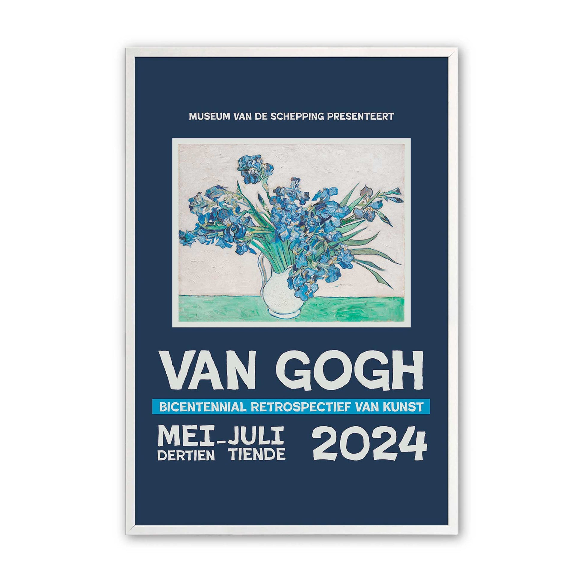 [Color:Opaque White], Picture of art in a Opaque White frame