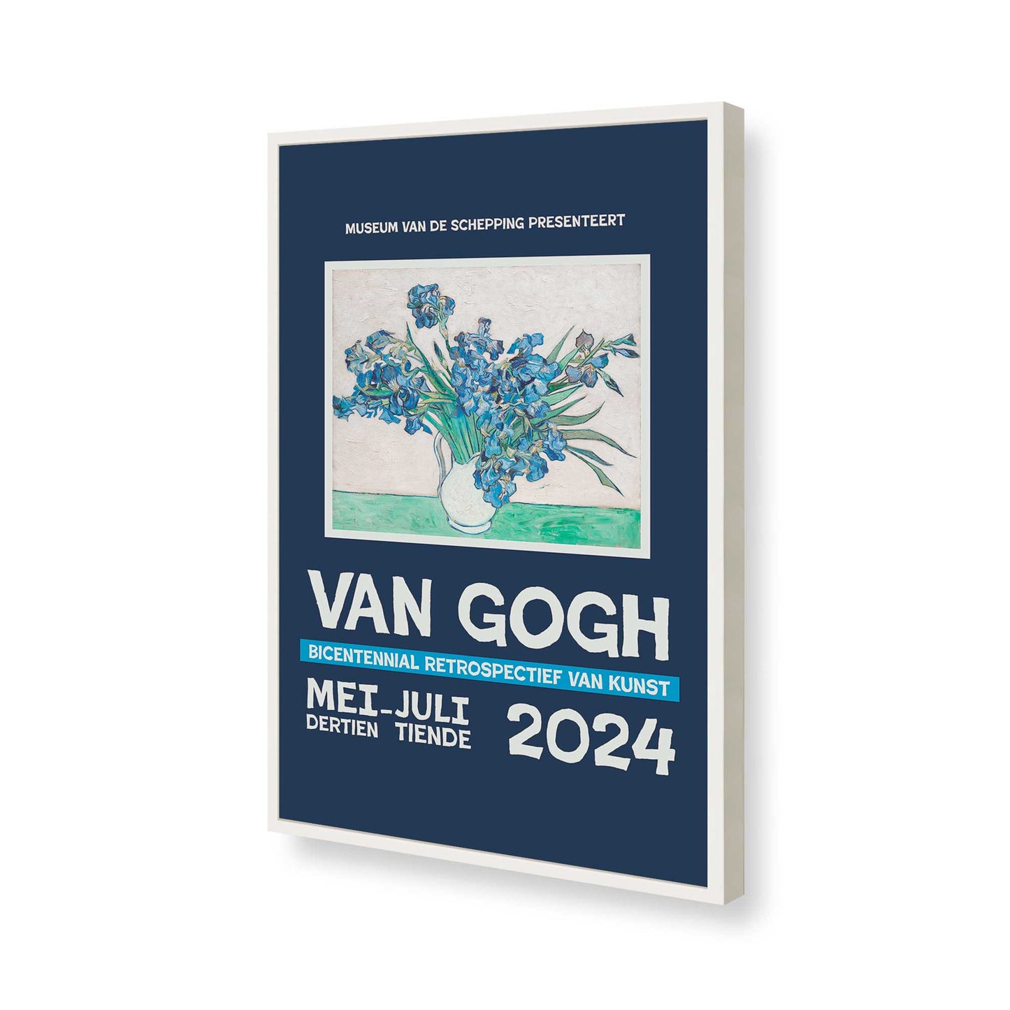 [Color:Opaque White], Picture of art in a Opaque White frame of the corner