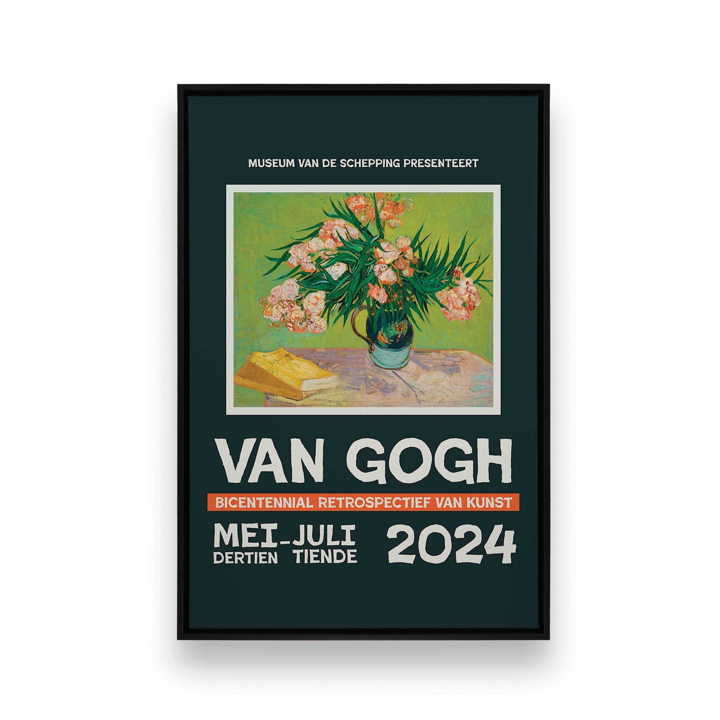 [Color:Satin Black], Picture of art in a Satin Black frame