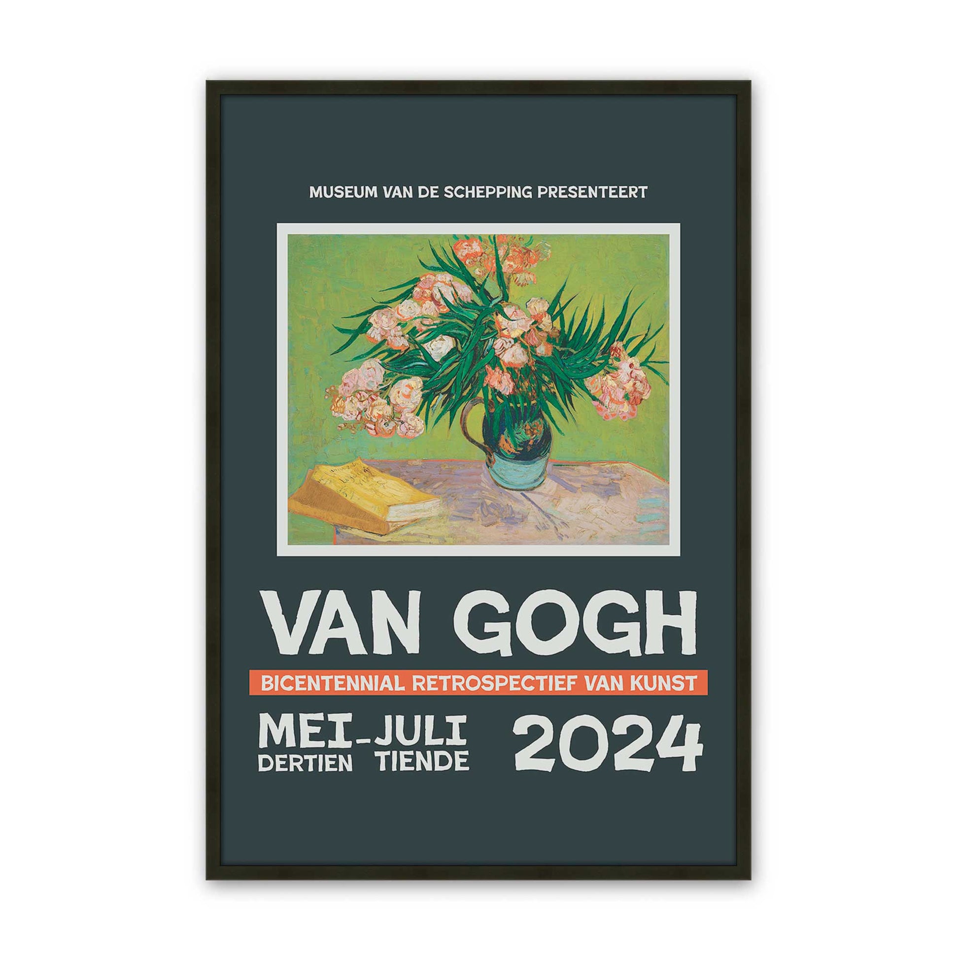 [Color:Satin Black], Picture of art in a Satin Black frame