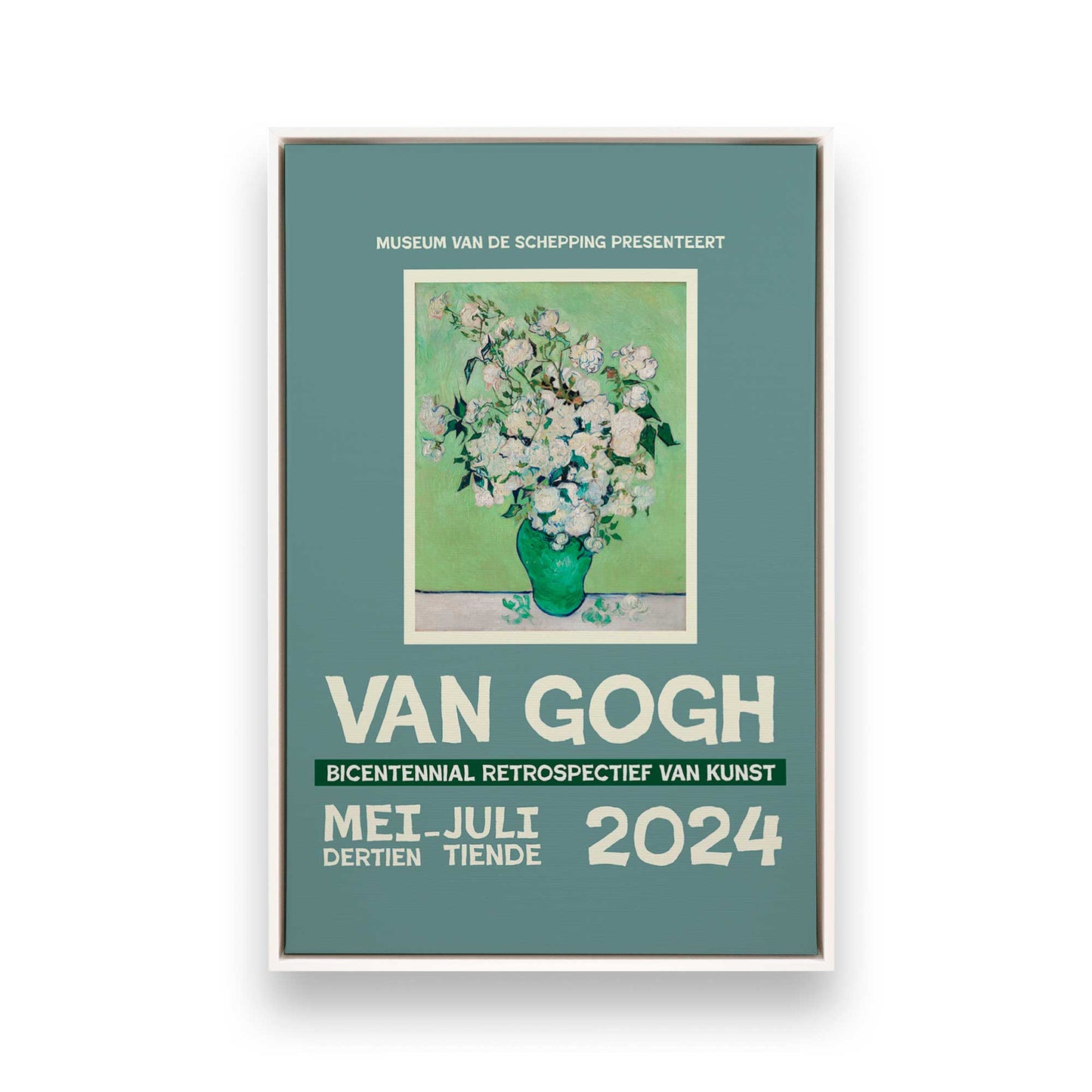 [Color:Opaque White], Picture of art in a White frame