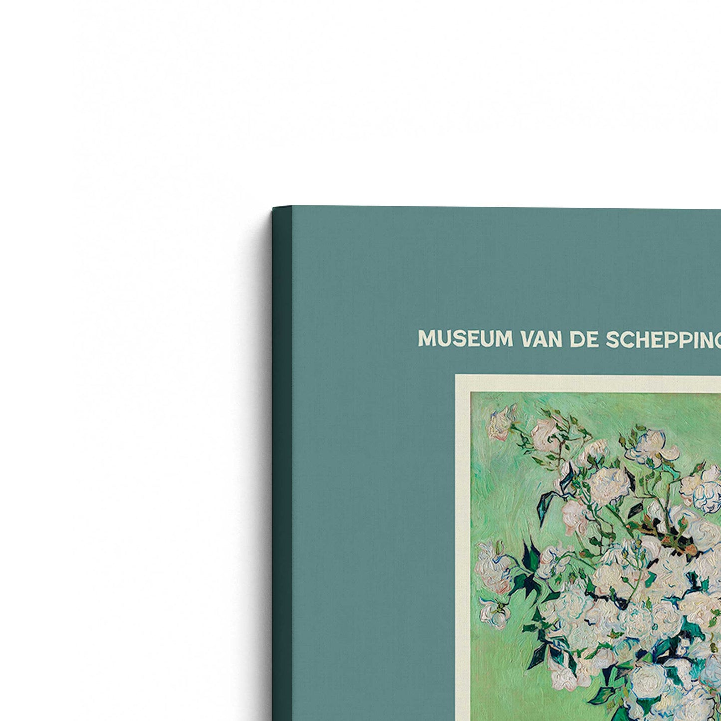 [Color:Stretched Canvas], Picture of the corner of the art