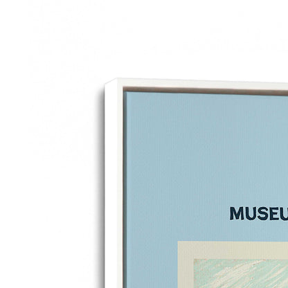 [Color:Opaque White], Picture of art in a White frame at an angle