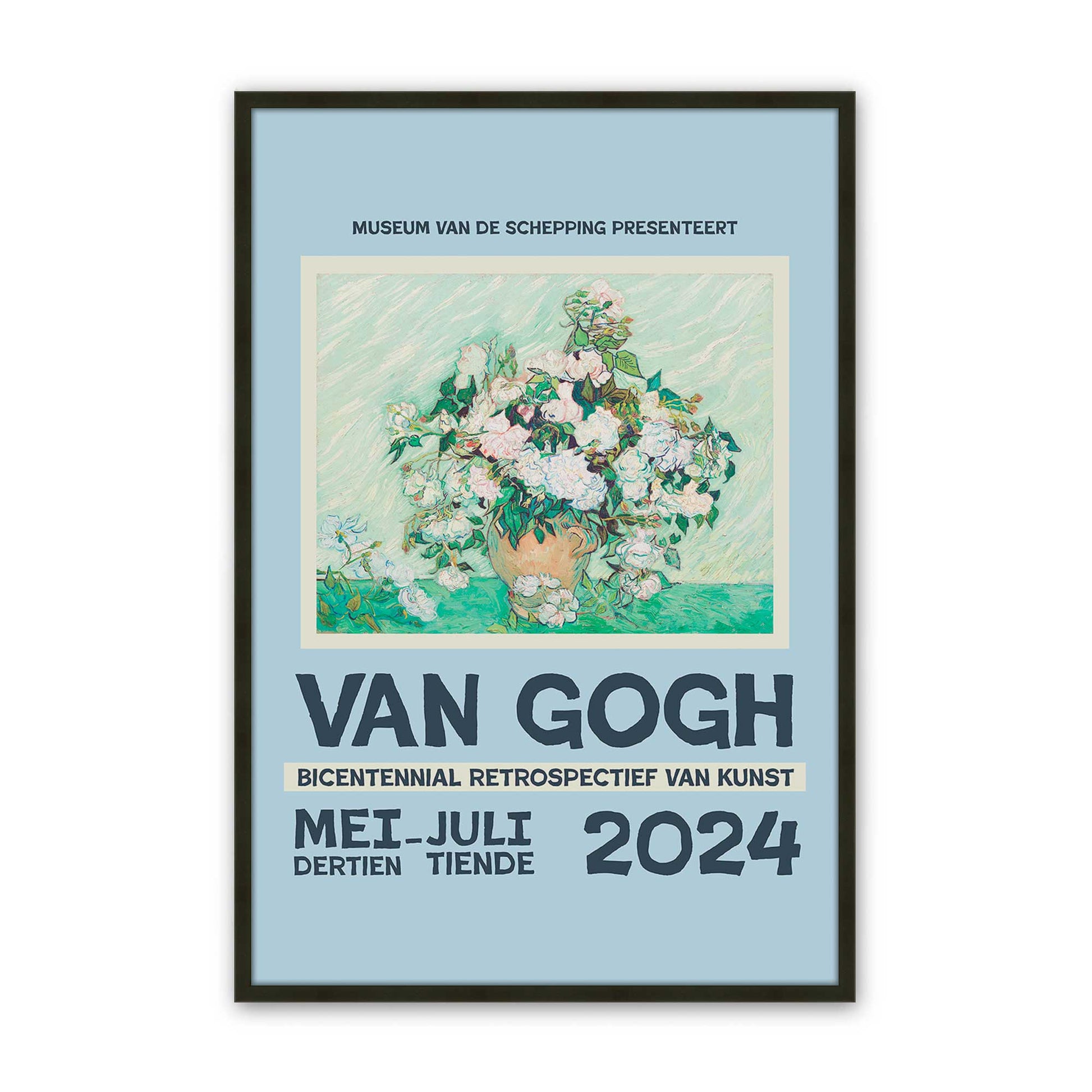 [Color:Satin Black], Picture of art in a Satin Black frame