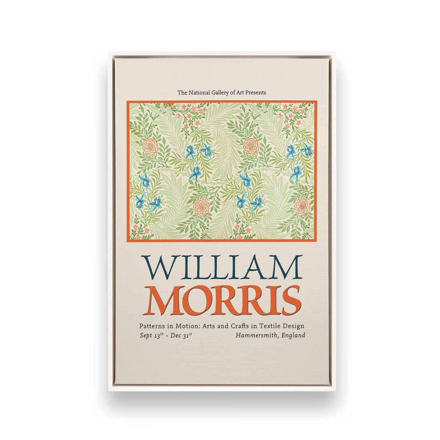 [Color:Opaque White], Picture of art in a White frame