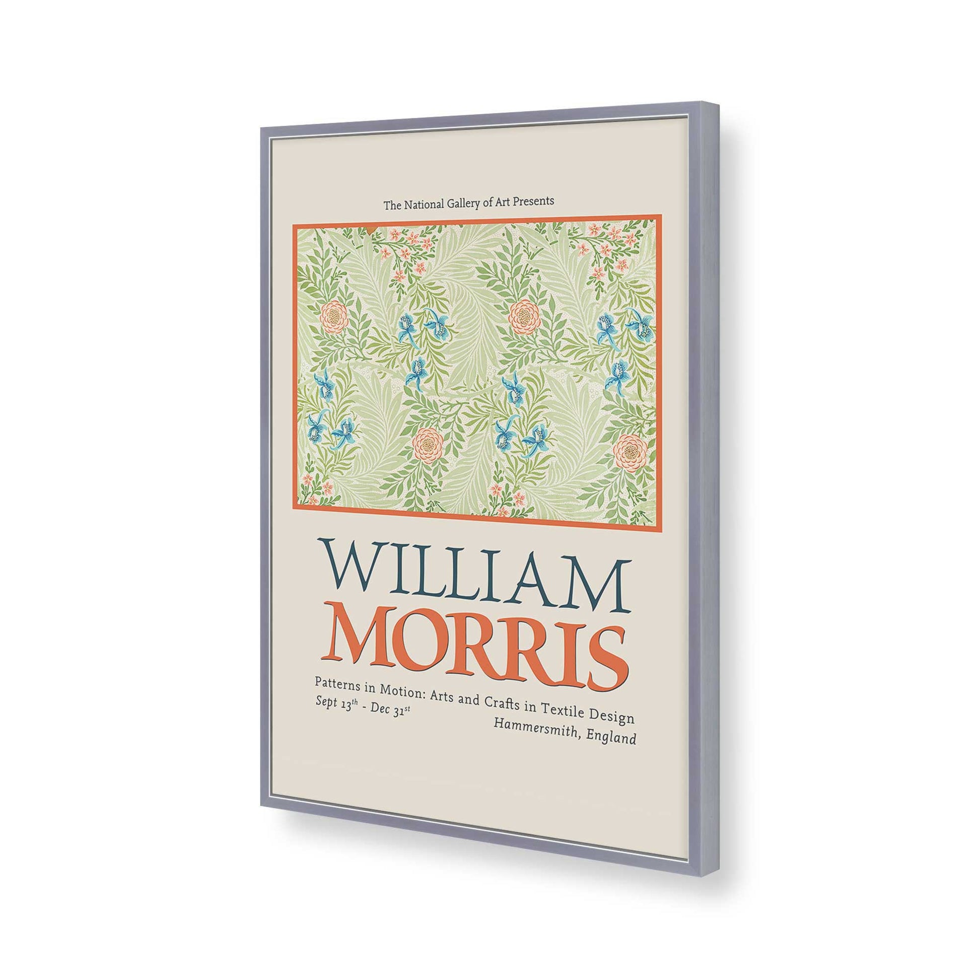 [Color:Polished Chrome], Picture of art in a Polished Chrome frame of the corner