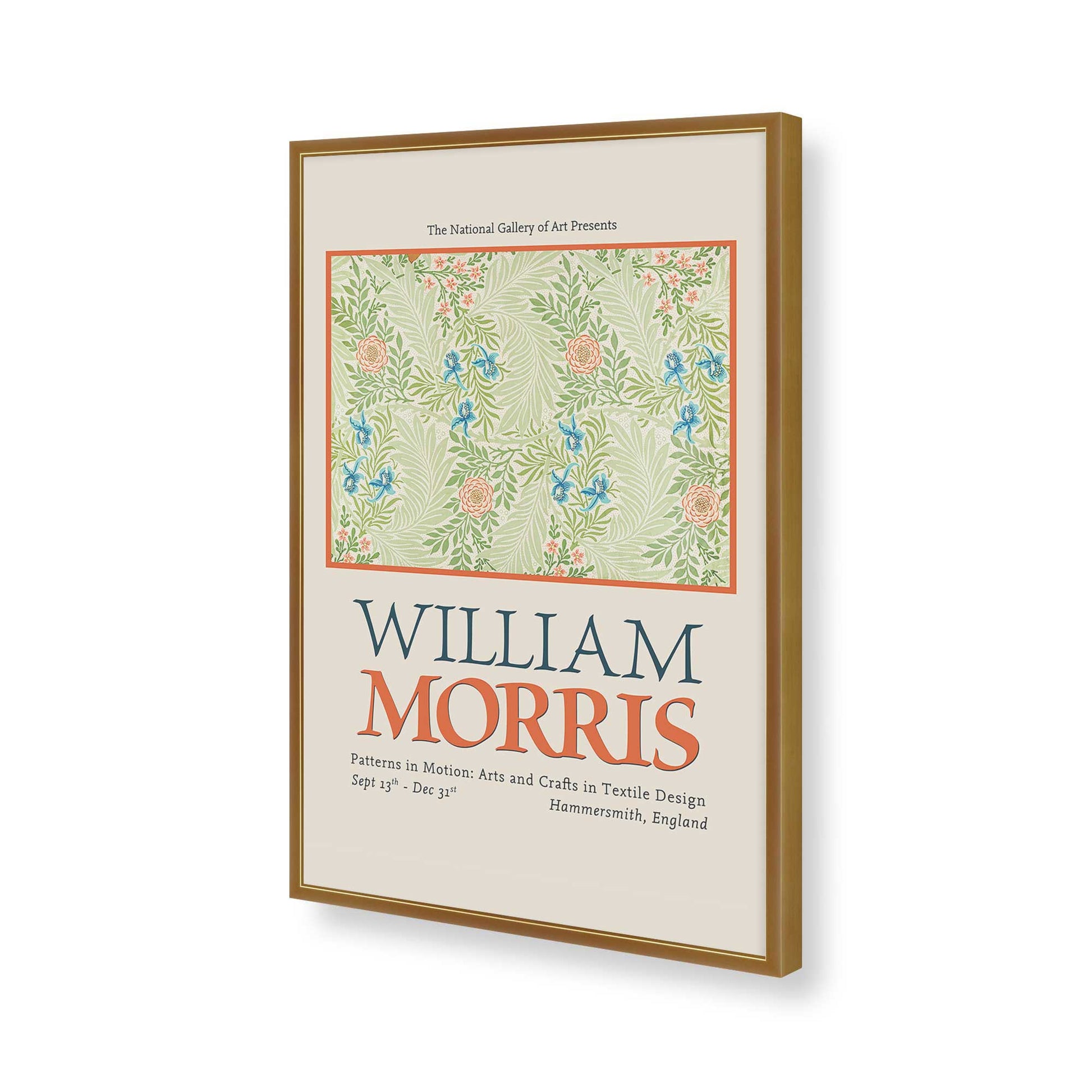 [Color:Polished Gold], Picture of art in a Polished Gold frame of the corner