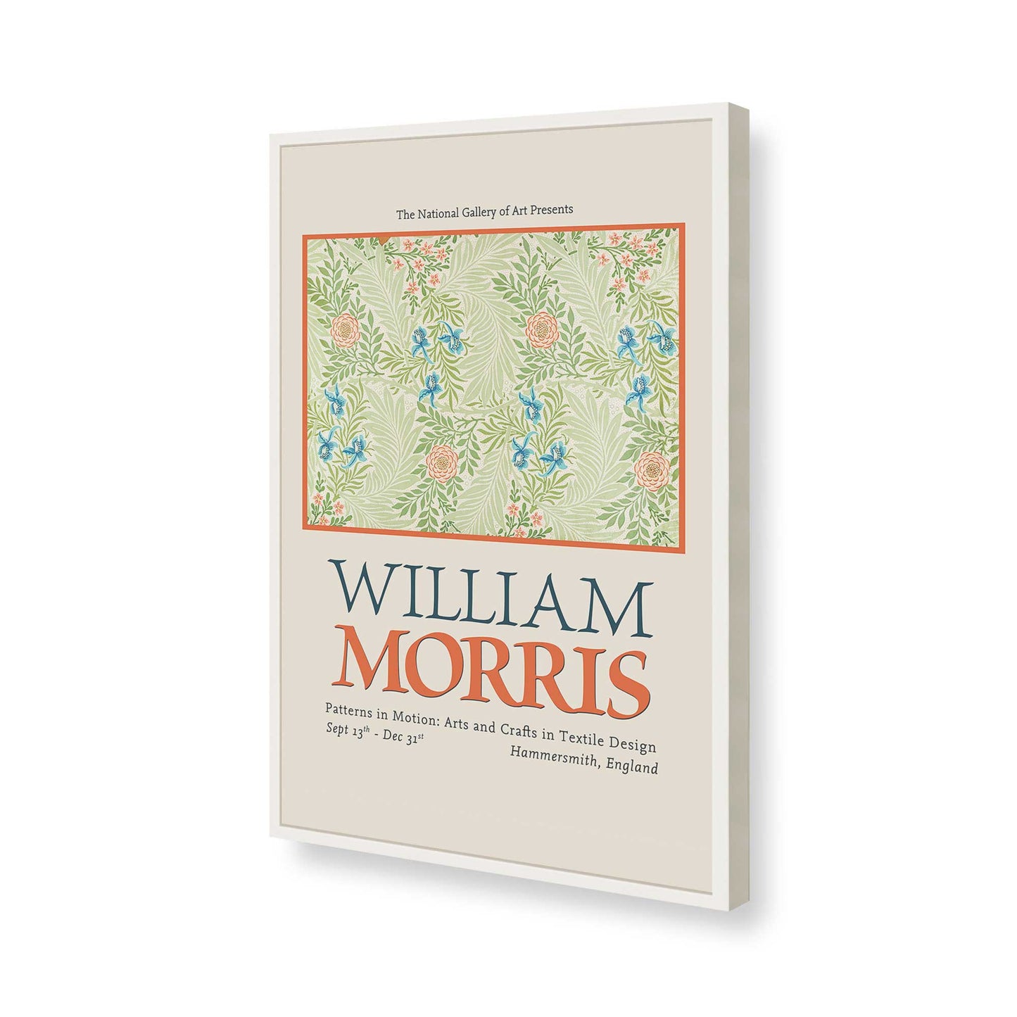 [Color:Opaque White], Picture of art in a Opaque White frame of the corner