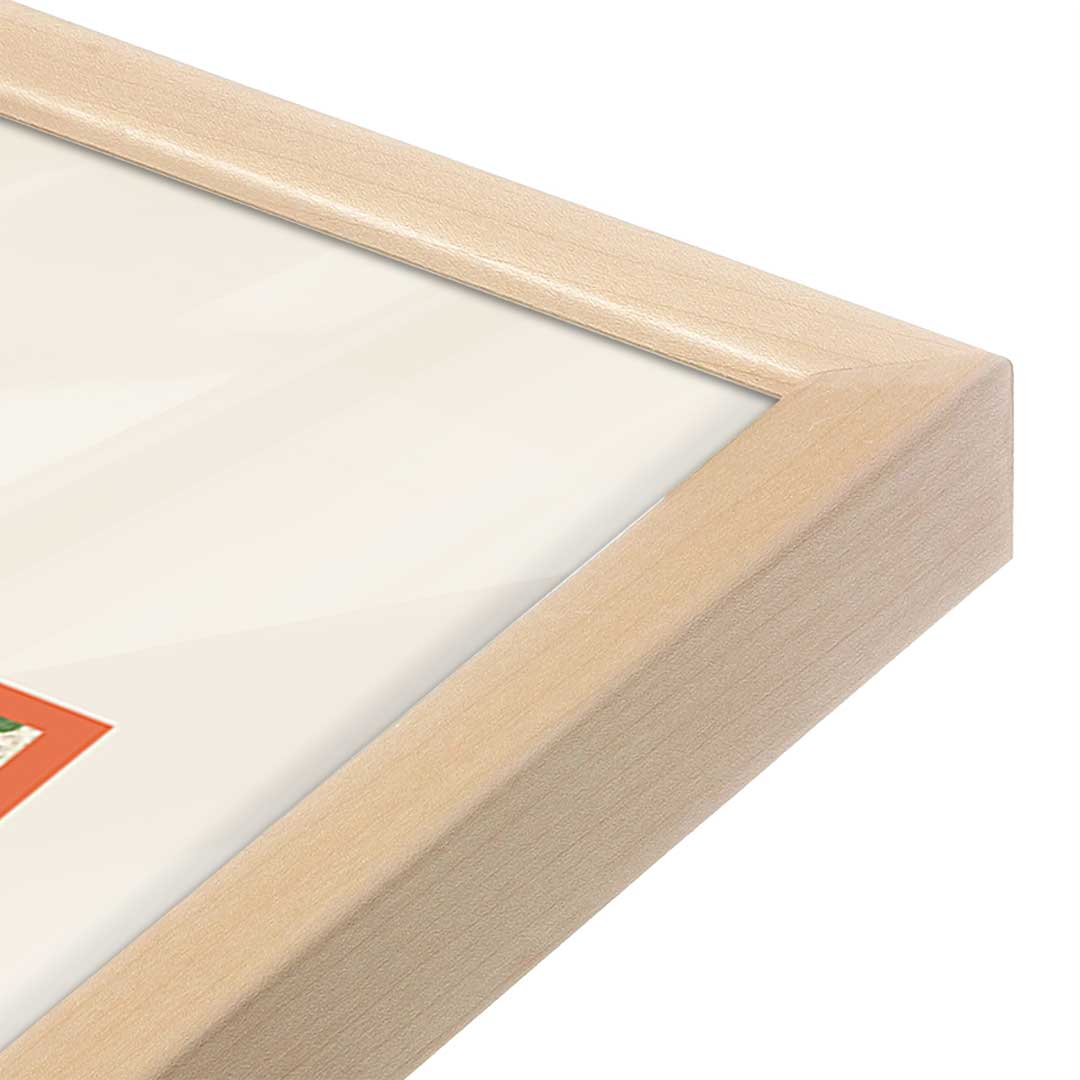 [Color:Raw Maple], Picture of art in a Raw Maple frame at an angle