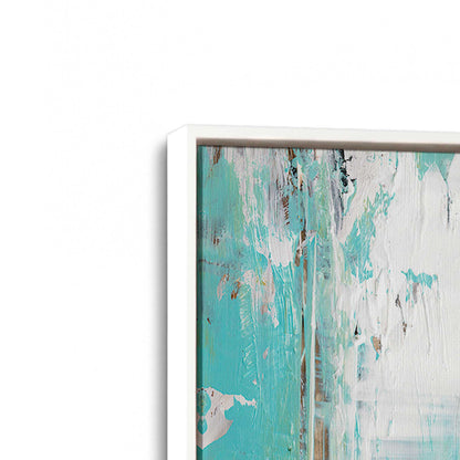 [Color:Opaque White], Picture of art in a White frame at an angle