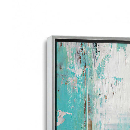 [Color:Polished Chrome], Picture of art in a Polished Chrome frame at an angle