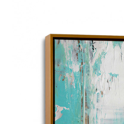 [Color:Polished Gold], Picture of art in a Polished Gold frame at an angle