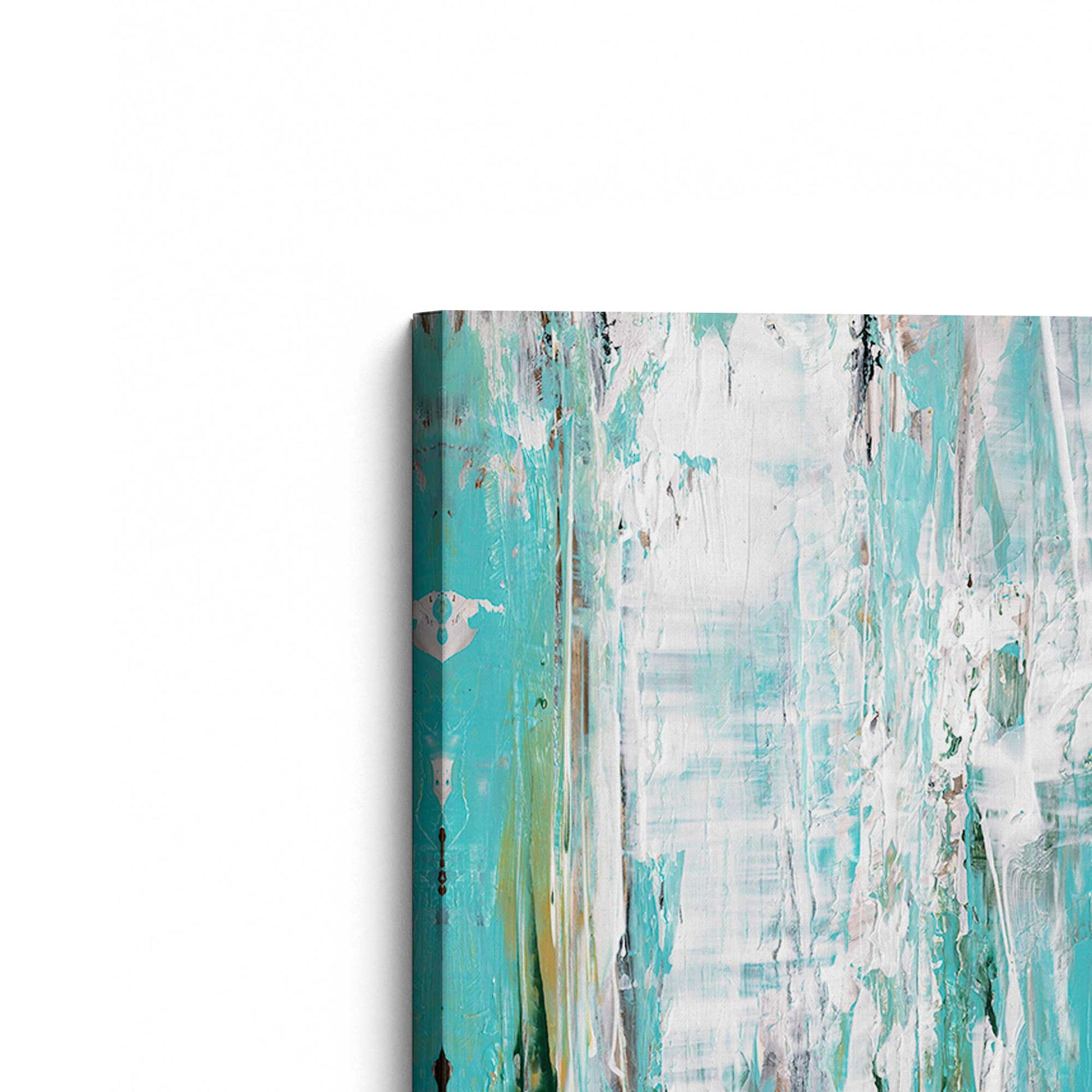 [Color:Stretched Canvas], Picture of the corner of the art