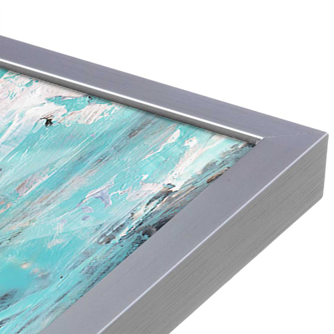 [Color:Polished Chrome], Picture of art in a Polished Chrome frame at an angle