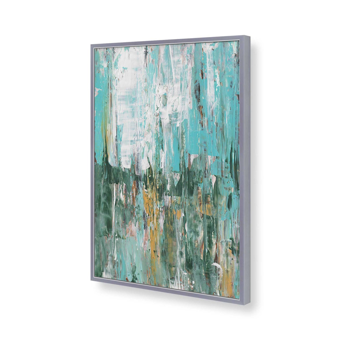 [Color:Polished Chrome], Picture of art in a Polished Chrome frame of the corner
