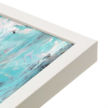 [Color:Opaque White], Picture of art in a Opaque White frame at an angle