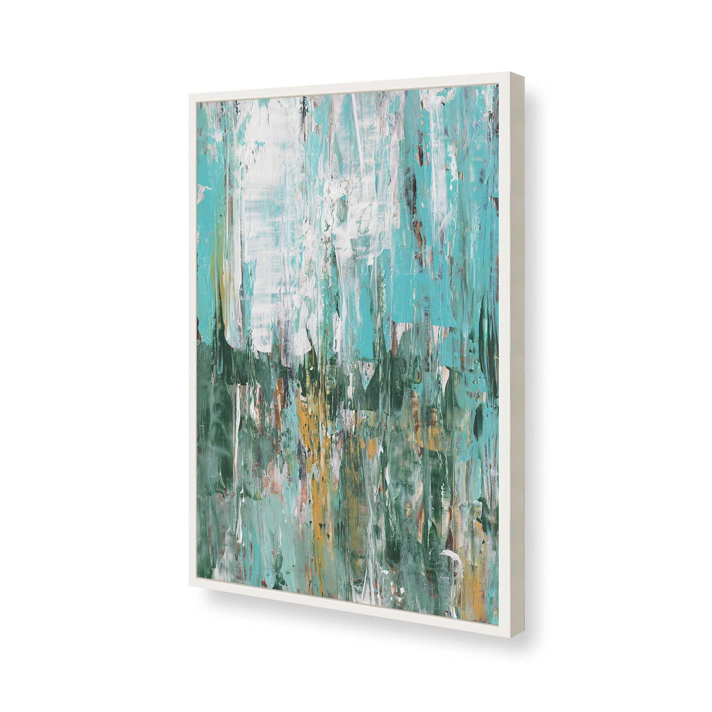 [Color:Opaque White], Picture of art in a Opaque White frame of the corner