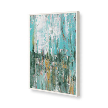 [Color:Opaque White], Picture of art in a Opaque White frame of the corner