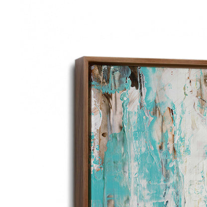 [Color:Walnut], Picture of art in a Walnut frame at an angle