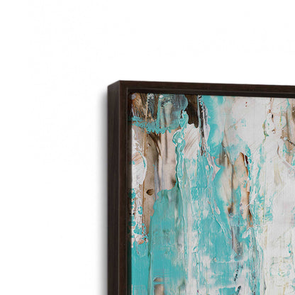 [Color:Espresso], Picture of art in a Espresso frame at an angle