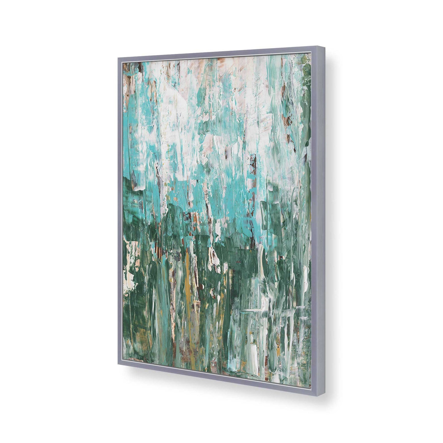 [Color:Polished Chrome], Picture of art in a Polished Chrome frame of the corner