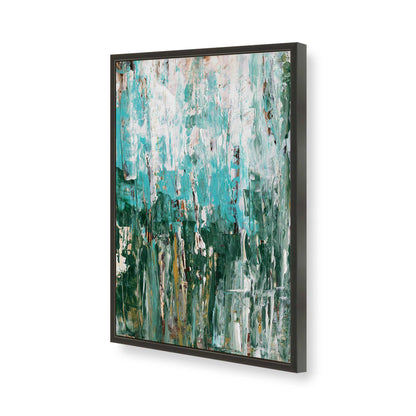 [Color:Satin Black], Picture of art in a Satin Black frame of the corner