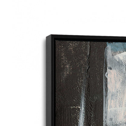 [Color:Satin Black], Picture of art in a Satin Black frame at an angle