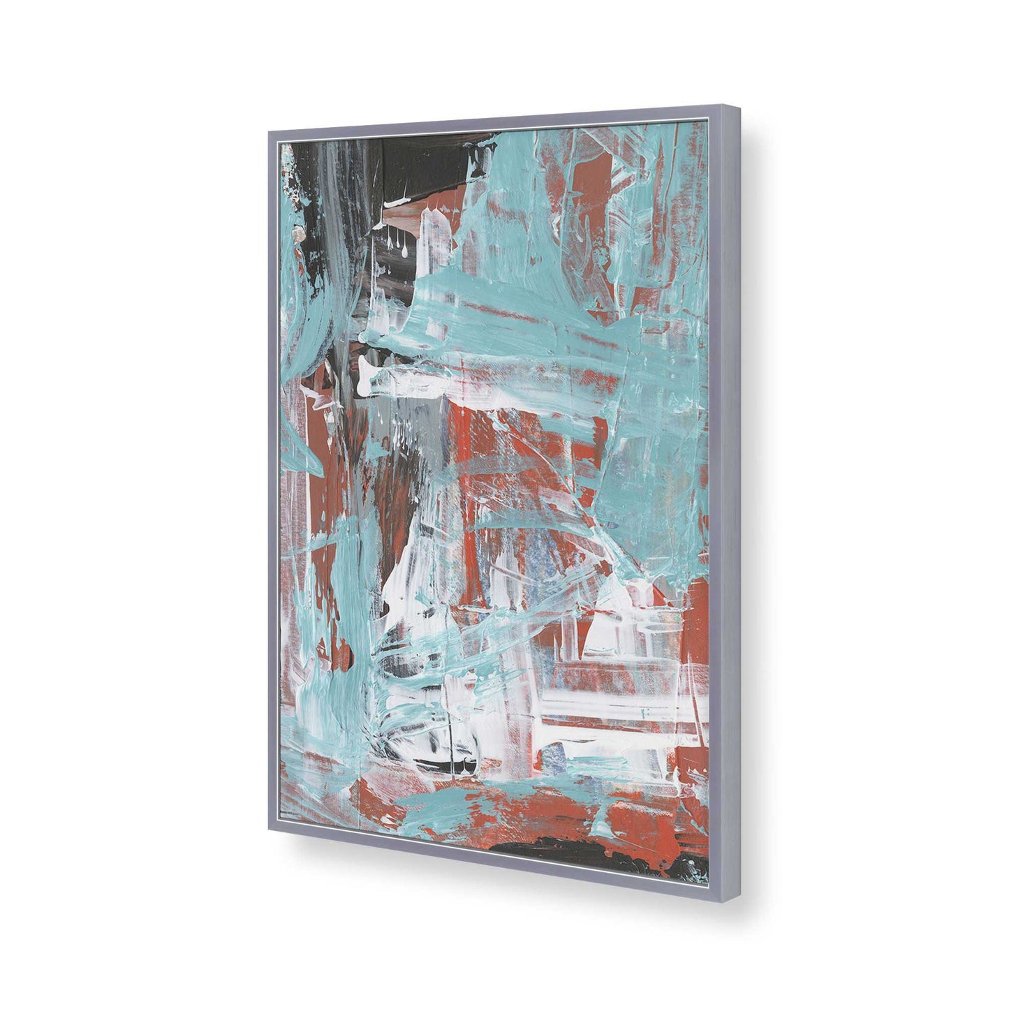 [Color:Polished Chrome], Picture of art in a Polished Chrome frame of the corner